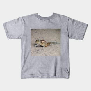 Striped Squirrel Looking Cute Kids T-Shirt